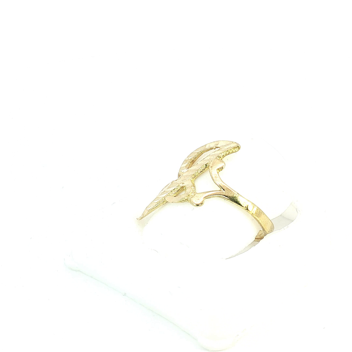 10K Gold initial "J" Ring