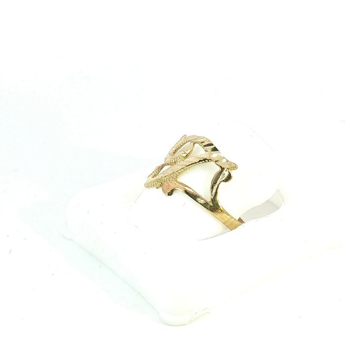 10K Gold initial "J" Ring