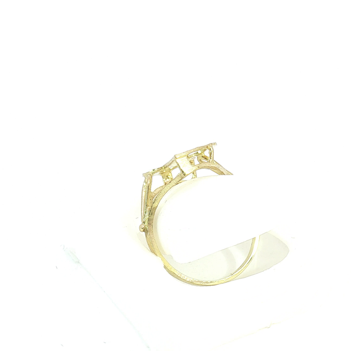 10K Gold initial "J" Ring