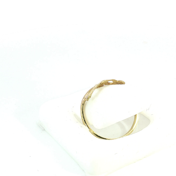 10K Gold initial "J" Ring