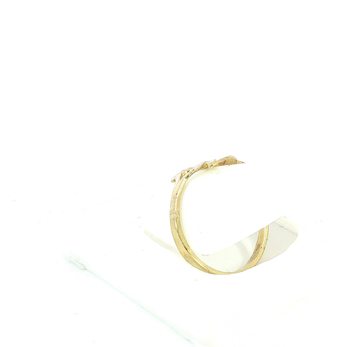 10K Gold initial "J" Ring
