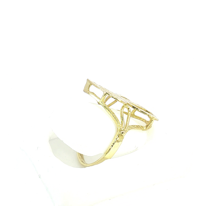 10K Gold initial "J" Ring