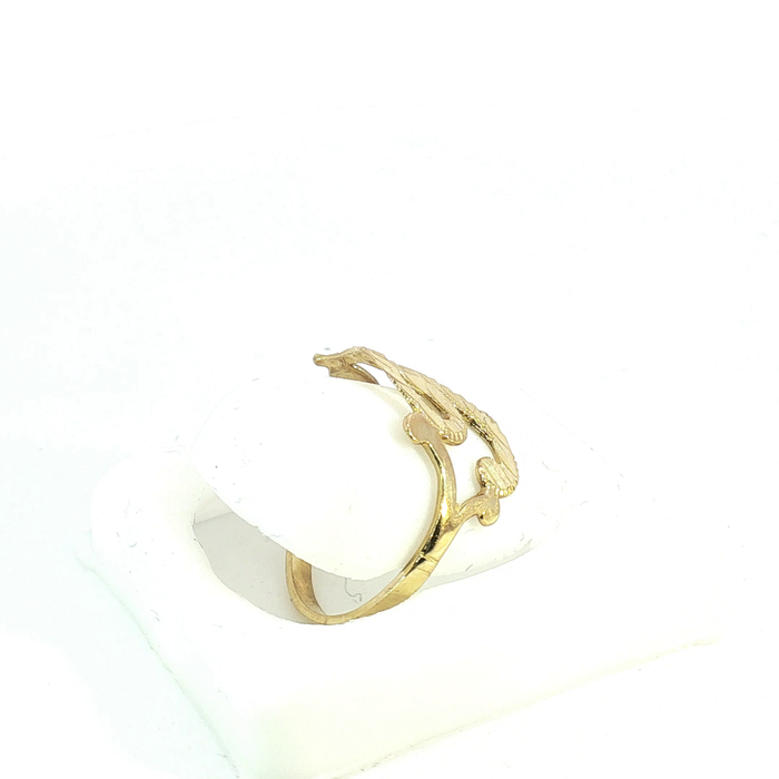 10K Gold initial "J" Ring