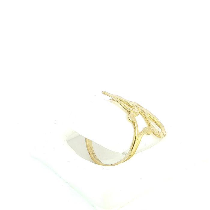 10K Gold initial "J" Ring