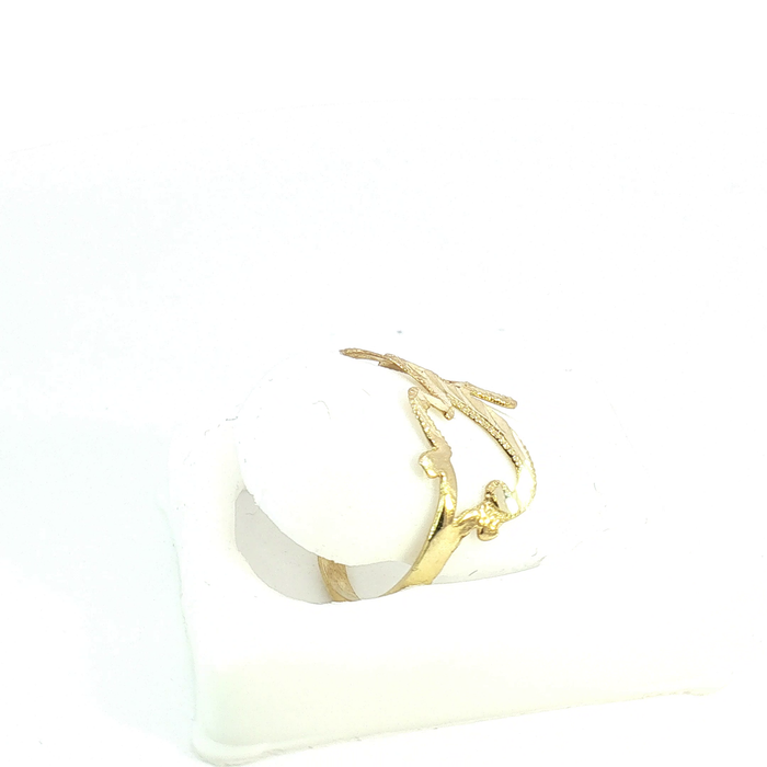 10K Gold initial "K" Ring