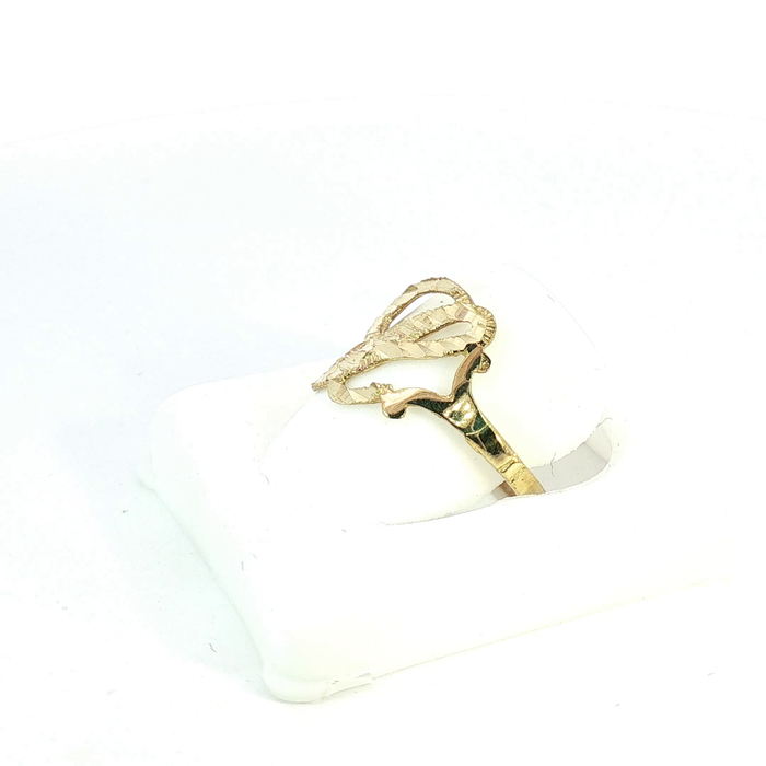 10K Gold initial "L" Ring
