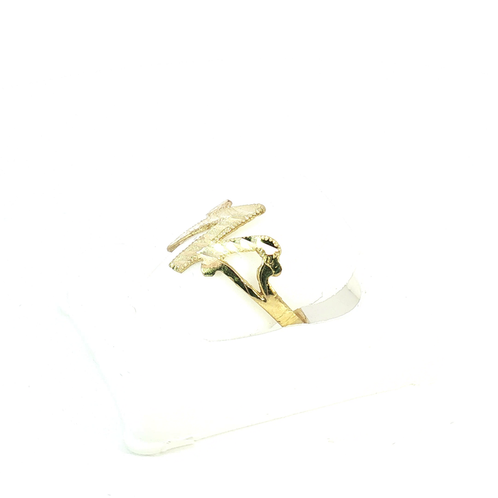 10K Gold initial "N" Ring