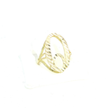 10K Gold initial "O" Ring