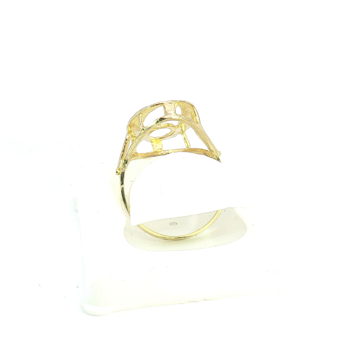 10K Gold initial "O" Ring