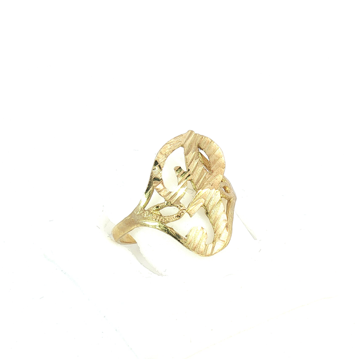 10K Gold initial "P" Ring