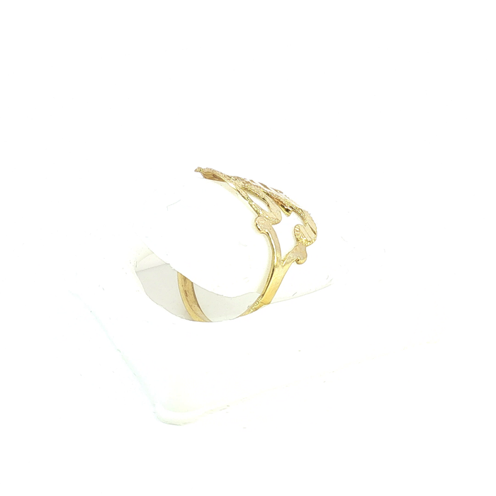 10K Gold initial "P" Ring