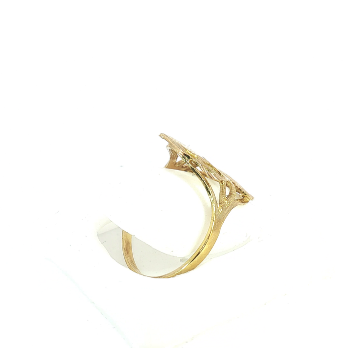 10K Gold initial "P" Ring