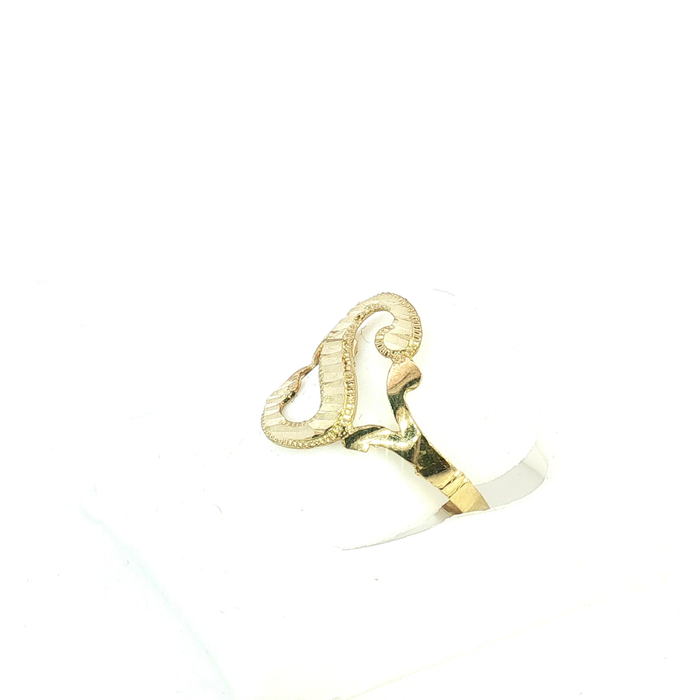 10K Gold initial "S" Ring