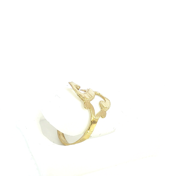 10K Gold initial "S" Ring