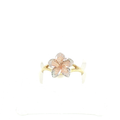 10K Hibiscus Flower Ring