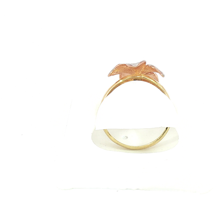 10K Hibiscus Flower Ring