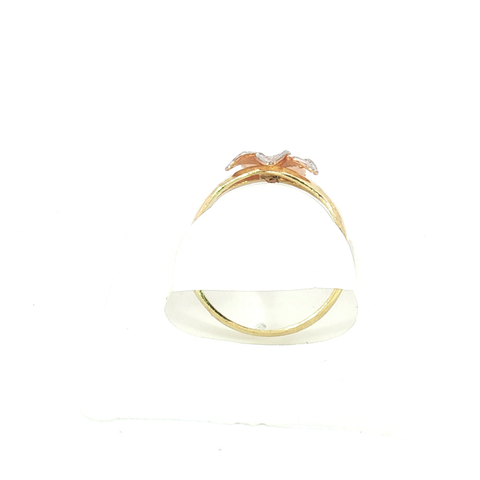 10K Hibiscus Flower Ring