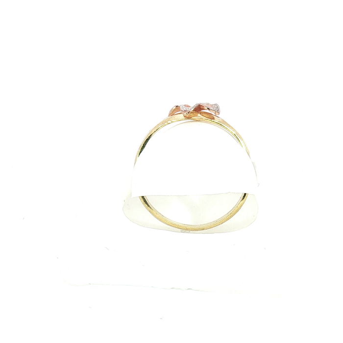 10k Hibiscus Flower Ring