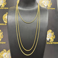 10K Laser Cut 1.5MM 24-Inch Rope Chain