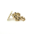 10K Nugget Yellow Gold Stud Earrings - Medium
