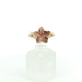 10K Plumeria Rose Gold Floral Ring