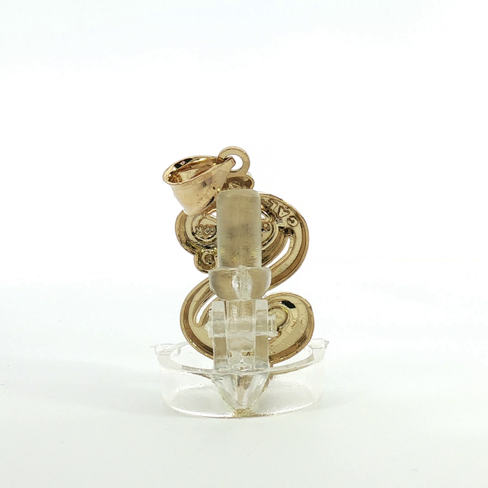 10k Polished Yellow Gold Dollar Sign Pendant