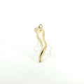 10K Polished Yellow Gold Italian Horn Pendant - Large