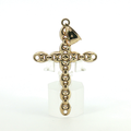 10k Polished Yellow Gold Mariner Link Cross Pendant