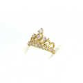 10K Quinceañera Crown Ring in Yellow Gold
