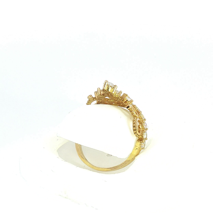 10K Quinceañera Crown Ring in Yellow Gold