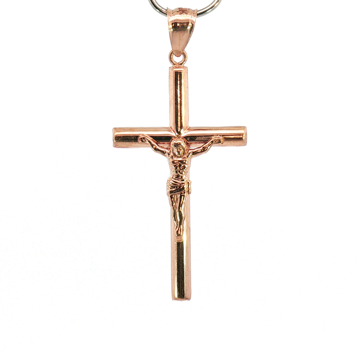 10K Rose Gold Cross Pendant