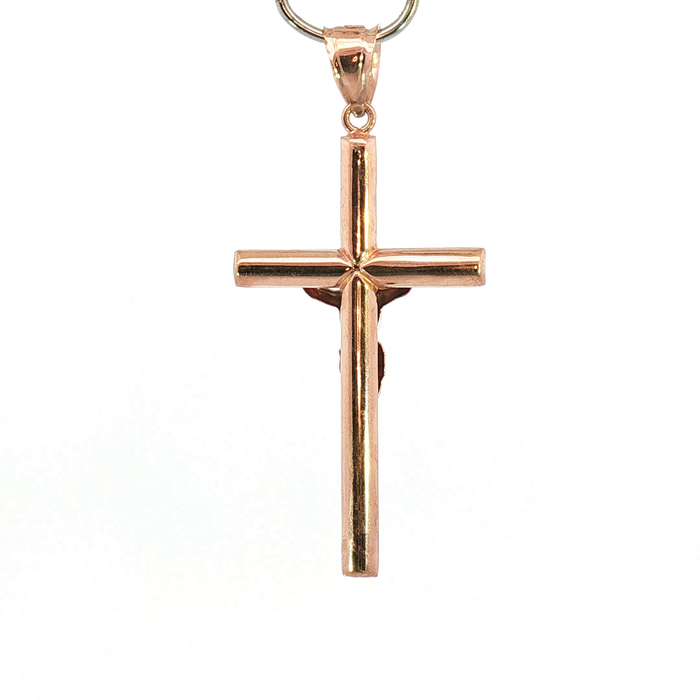 10K Rose Gold Cross Pendant