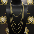 10K Round Cut 2MM 18-Inch Rope Chain