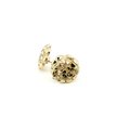 10K Round Yellow Gold Nugget Stud Earrings - Medium