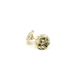10K Round Yellow Gold Textured Nugget Stud Earrings - Small