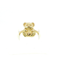 10K Teddy Bear Ring in Yellow Gold