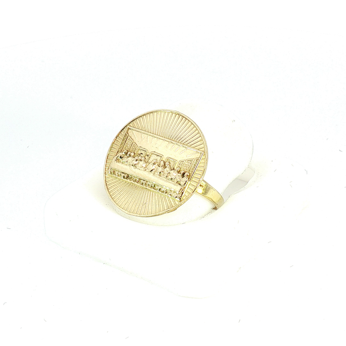 10K The Last Supper Ring in Yellow Gold