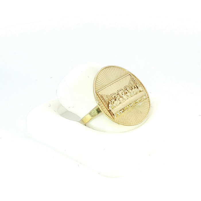 10K The Last Supper Ring in Yellow Gold