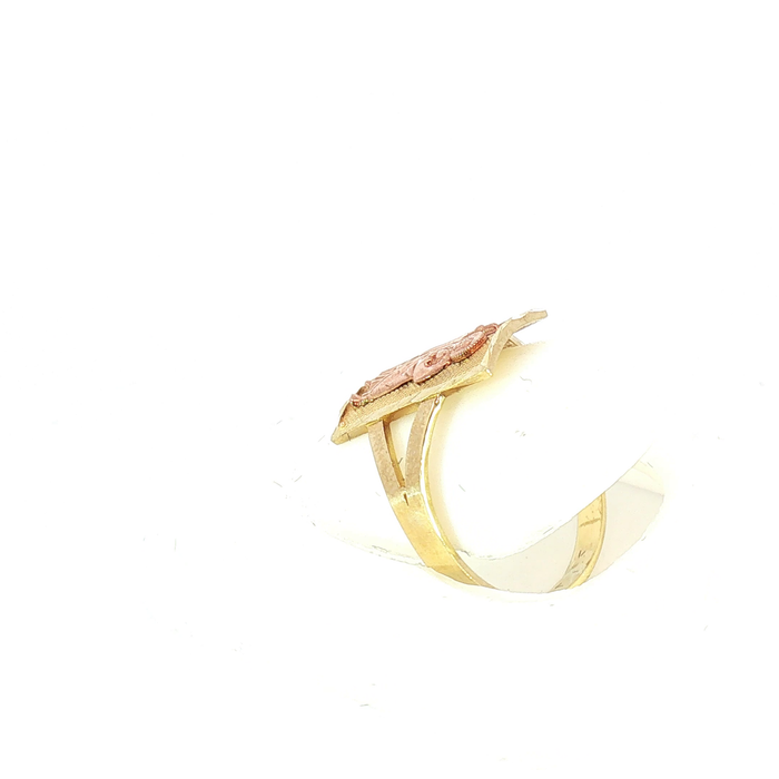 10K Two-Tone Gold Saint Jude Ring