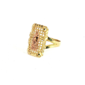 10K Two-Tone Gold Virgin Mary Ring