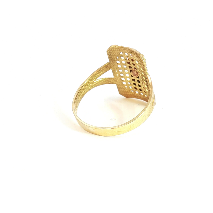 10K Two-Tone Gold Virgin Mary Ring