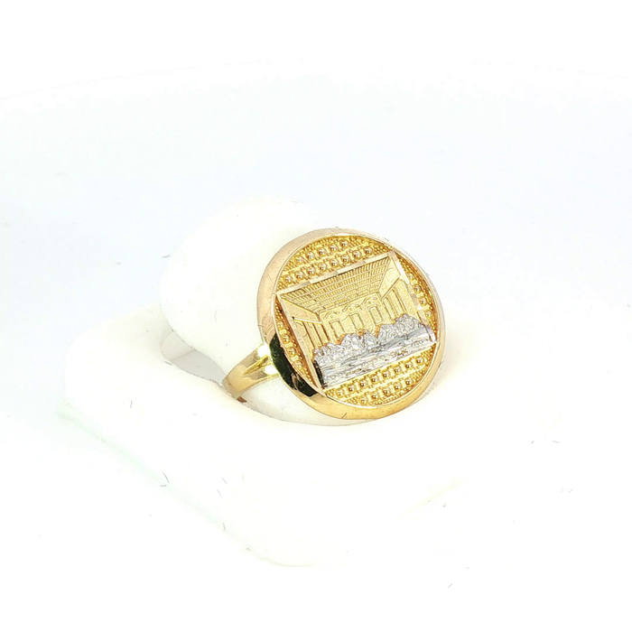 10k Two-Tone Yellow Gold Last Supper Ring
