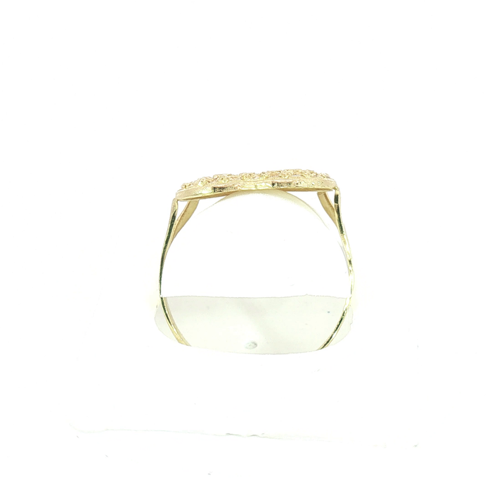 10K Yellow Gold and CZ Heart Ring