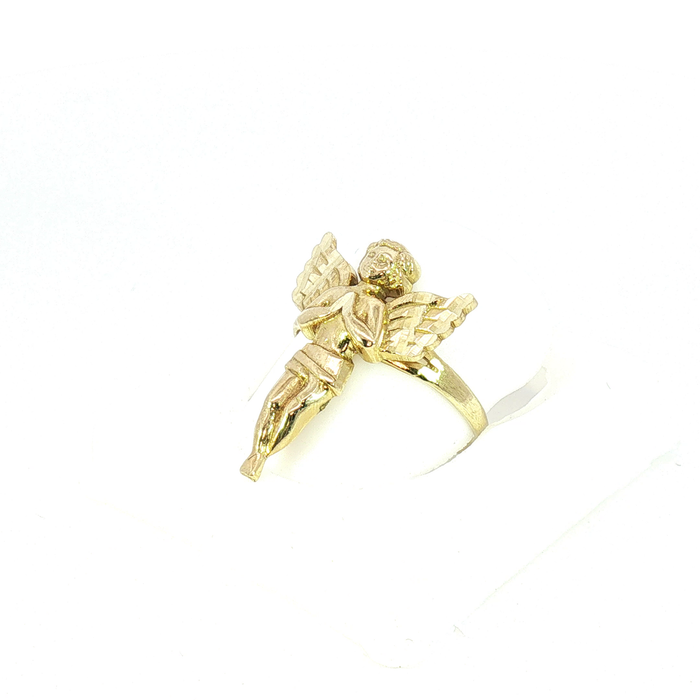 10K Yellow Gold Angel Ring