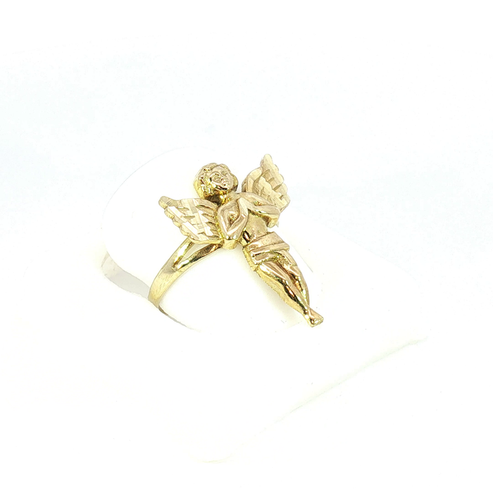 10K Yellow Gold Angel Ring