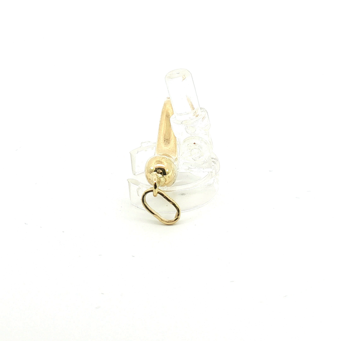 10K Yellow Gold Cornicello Italian Horn Charm Pendant