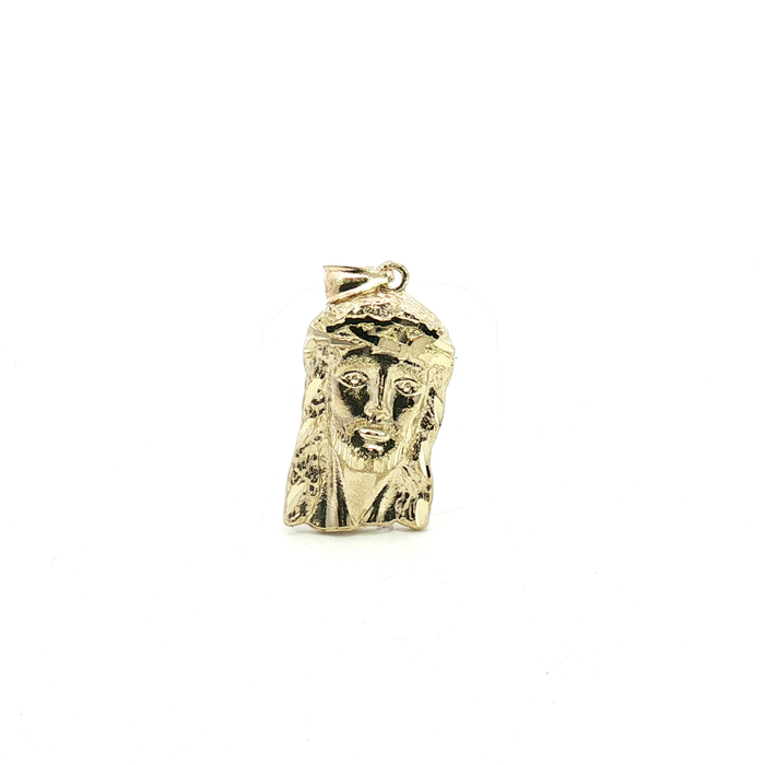 Yellow Jesus Piece Real Gold Front