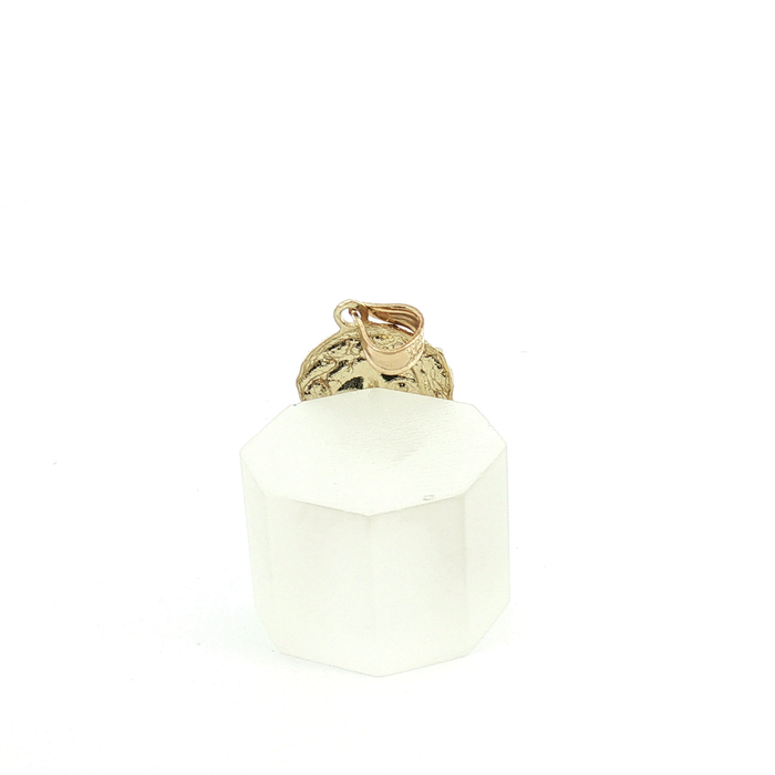 Yellow Jesus Piece Real Gold Back
