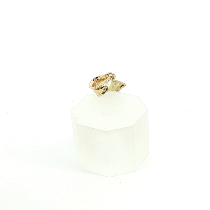 10K Yellow Gold Diamond-Cut Money Bag Pendant Small
