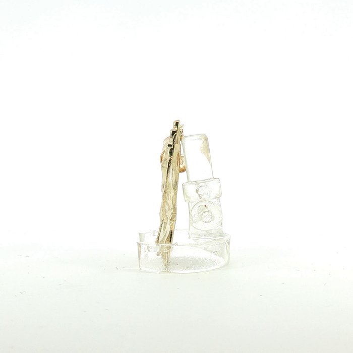 10K Yellow Gold Diamond-Cut Praying Hands Pendant - XSmall